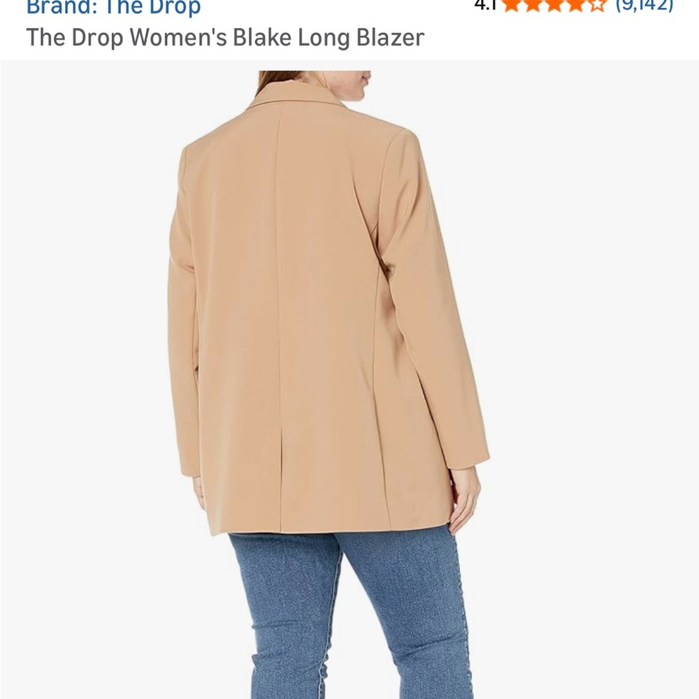Women's Tan Blazer color: Praline - Picture 3 of 13